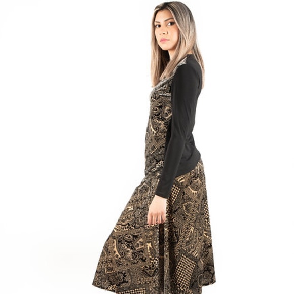 DEVORAH'S SECRET Modest Top Velvet Mixed Print - Picture 3 of 4